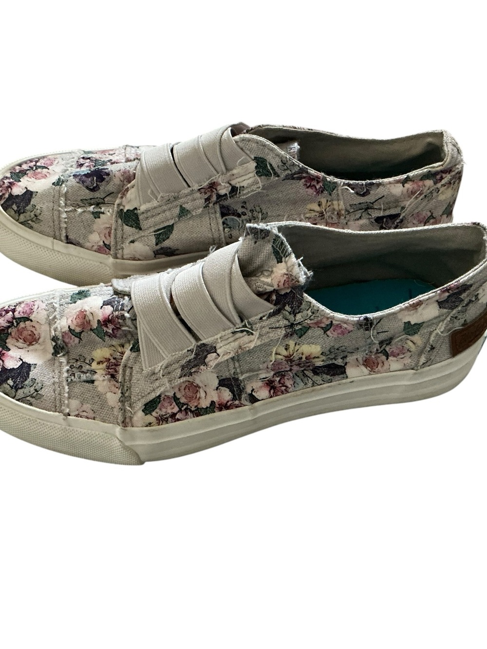 Blowfish Malibu Marley slip-on sneakers drizzle grey floral size 6